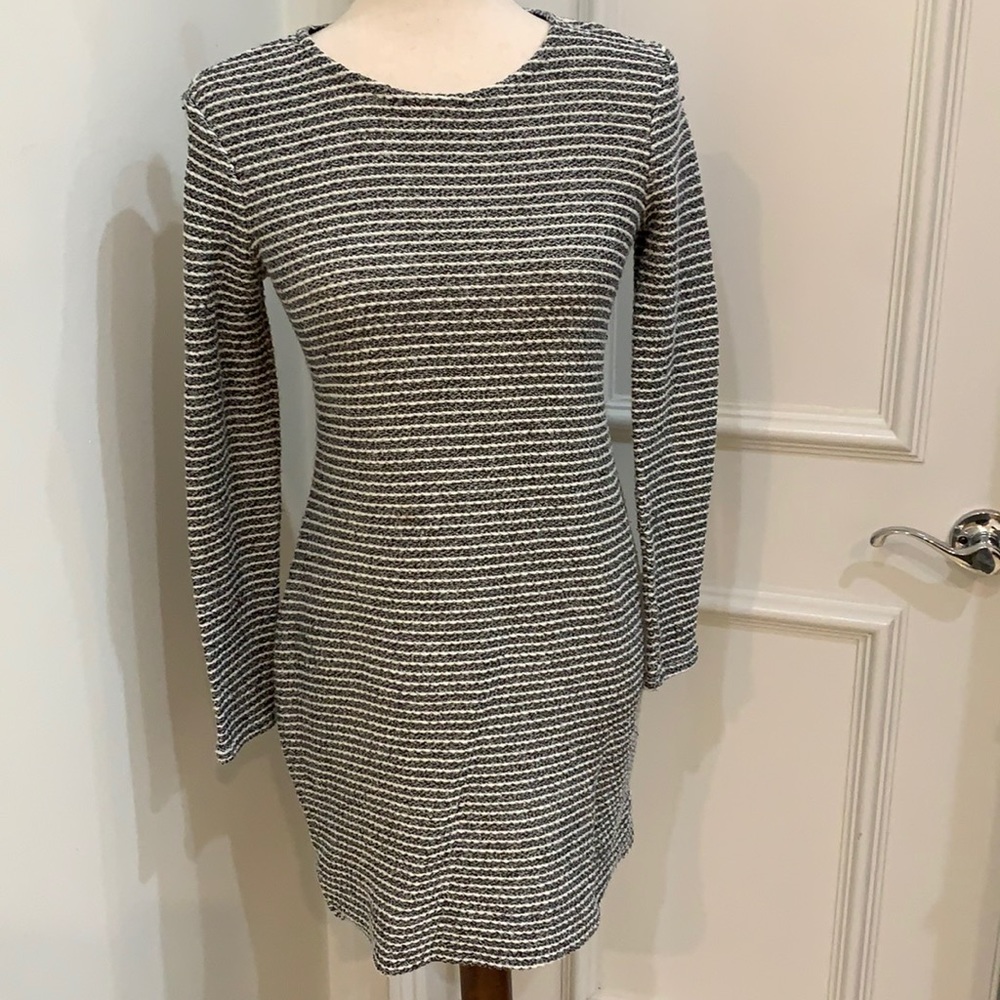Banana republic size 2 black/white silver dress